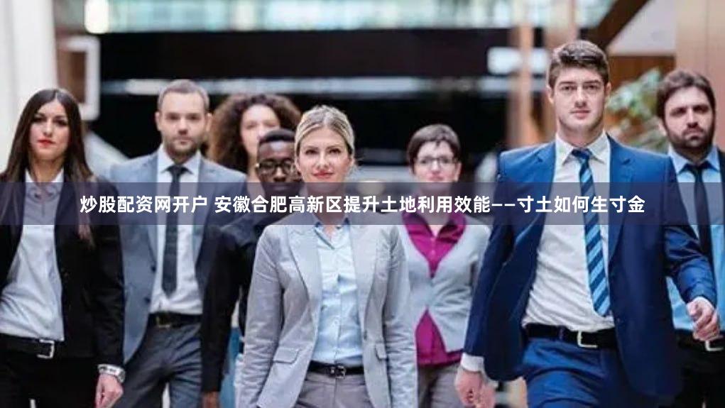 炒股配资网开户 安徽合肥高新区提升土地利用效能——寸土如何生寸金