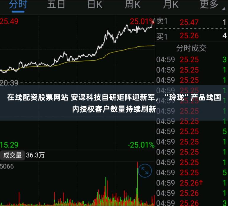 在线配资股票网站 安谋科技自研矩阵迎新军，“玲珑”产品线国内授权客户数量持续刷新