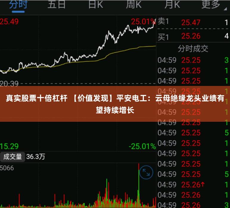 真实股票十倍杠杆 【价值发现】平安电工：云母绝缘龙头业绩有望持续增长
