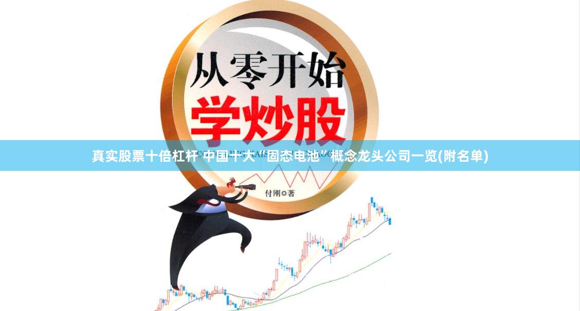 真实股票十倍杠杆 中国十大“固态电池”概念龙头公司一览(附名单)