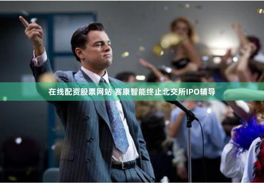 在线配资股票网站 赛康智能终止北交所IPO辅导